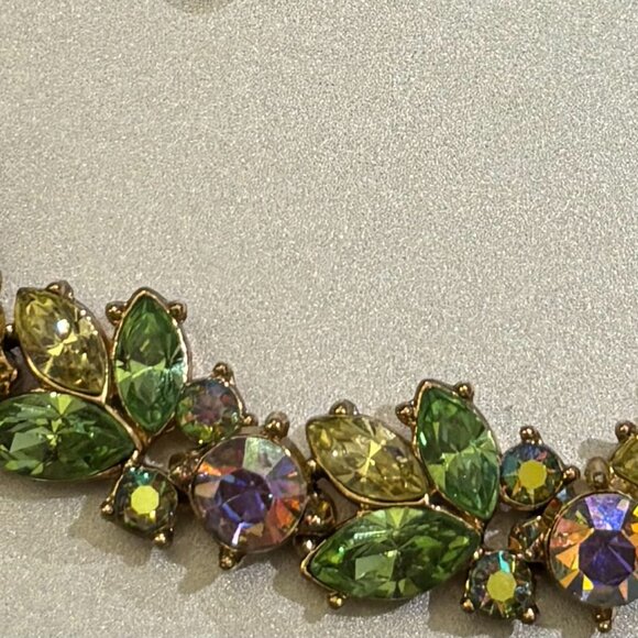 BEAUTIFUL VINTAGE TRIFARI RHINESTONE BRACELET AND EARRINGS. - Picture 2 of 7